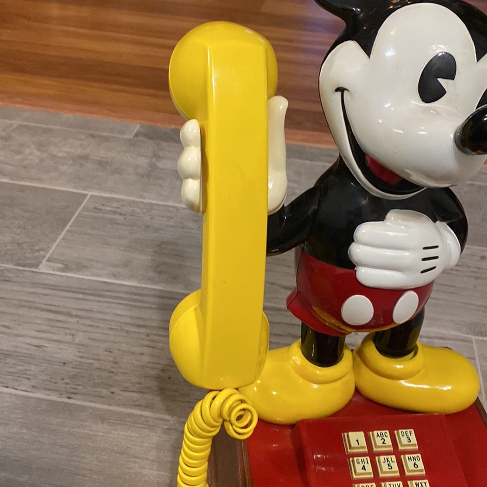 Vintage Mickey Mouse Walt Disney Touch Tone Phone Model 8000 - Picture 7 of 13